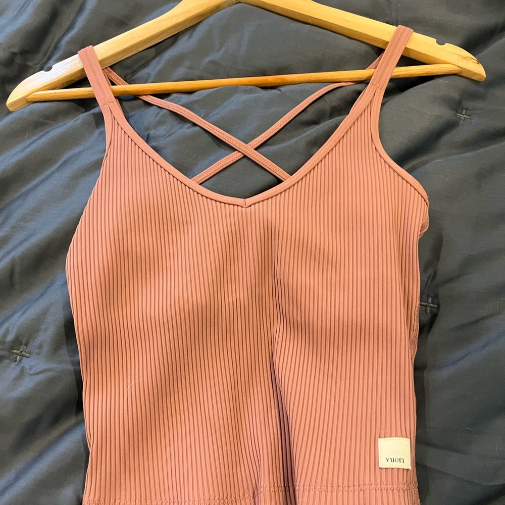 Pink Ribbed Tank Top - Picture 3 of 3